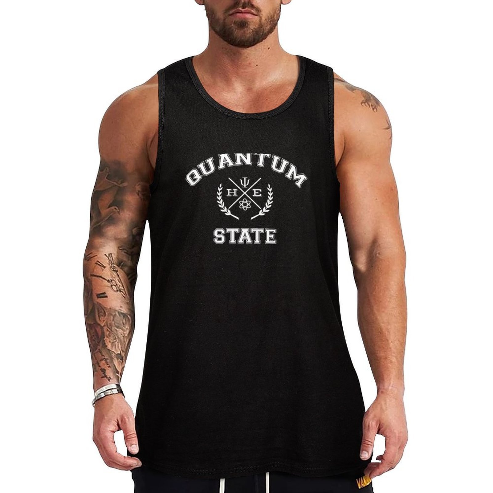 Running Gear Tank - QUANTUM Stete Funny and Geeky Scientist