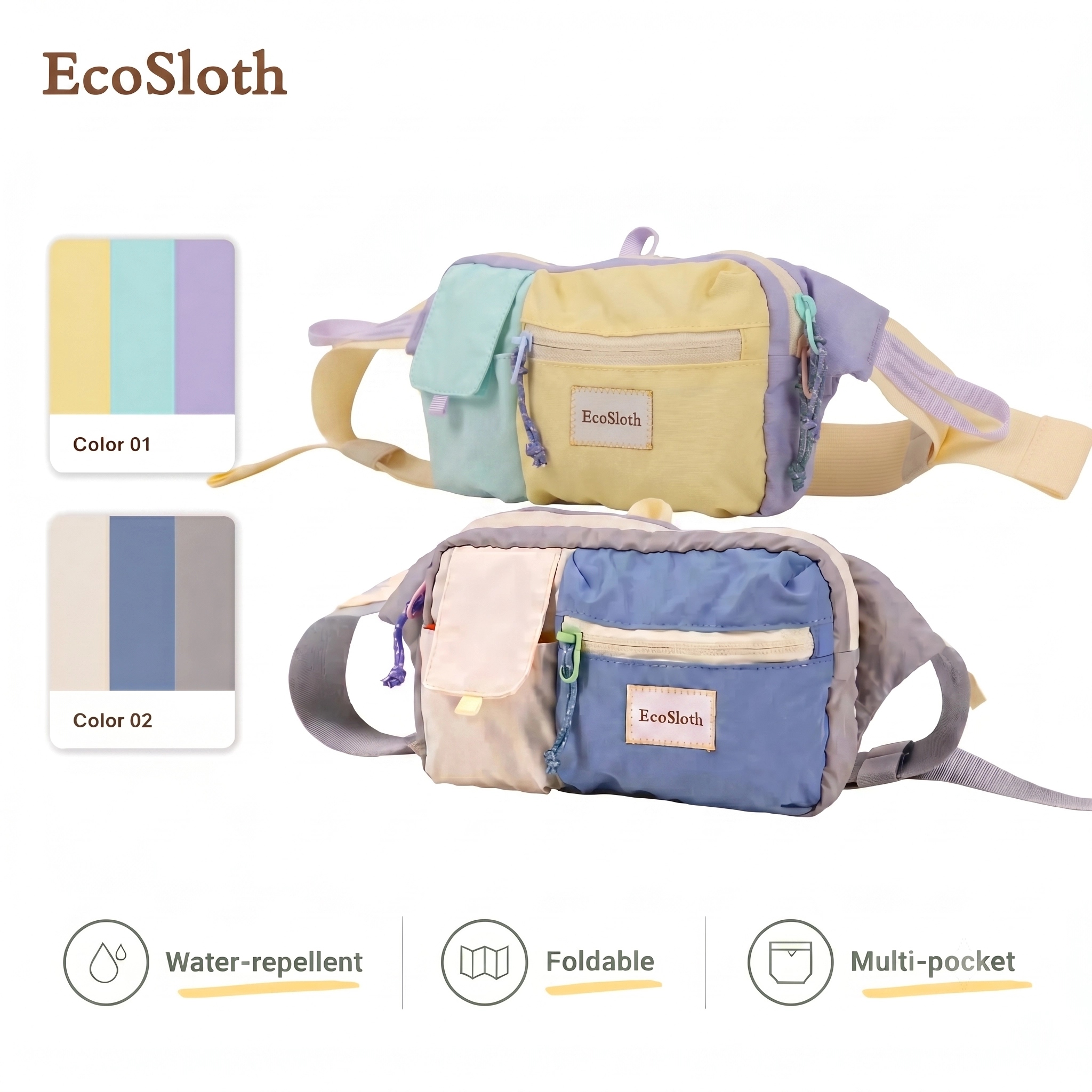 Running Belt Waist - EcoSloth Fanny Packs for Women Men