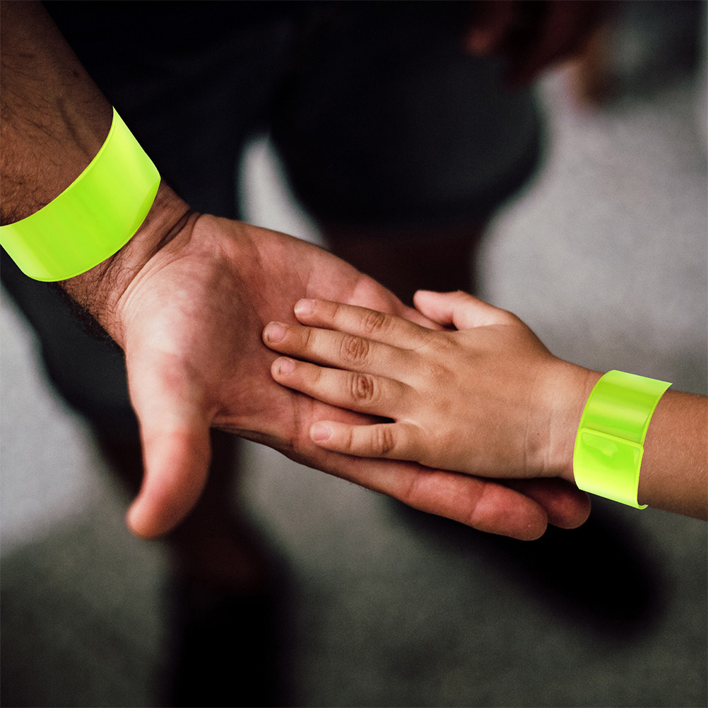 Running Gear Reflective - 12Pcs Reflective Slap Bracelets High Visibility