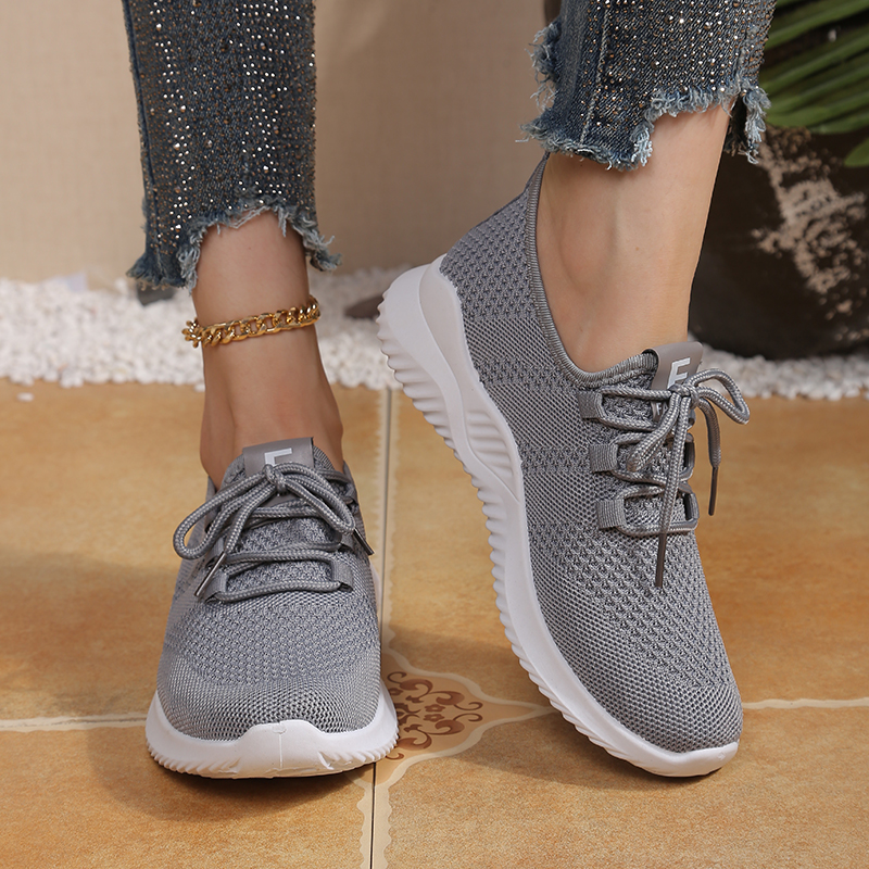 Running Gear Shoes - Women's Flying Woven Breathable Mesh Sneakers