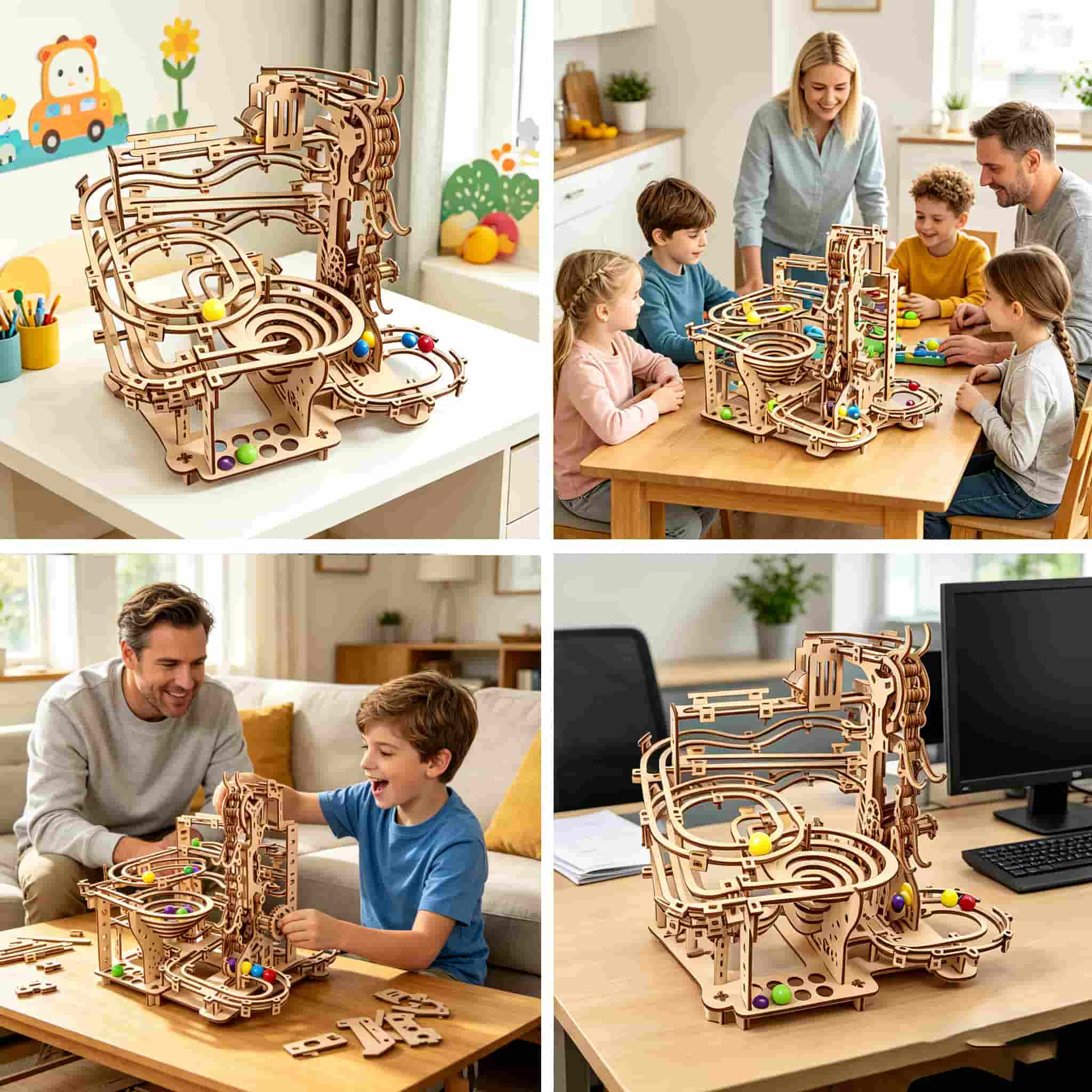 Mechanical Marble Run 3D Woode - Running Gear Gifts incelemesi ve fiyatı