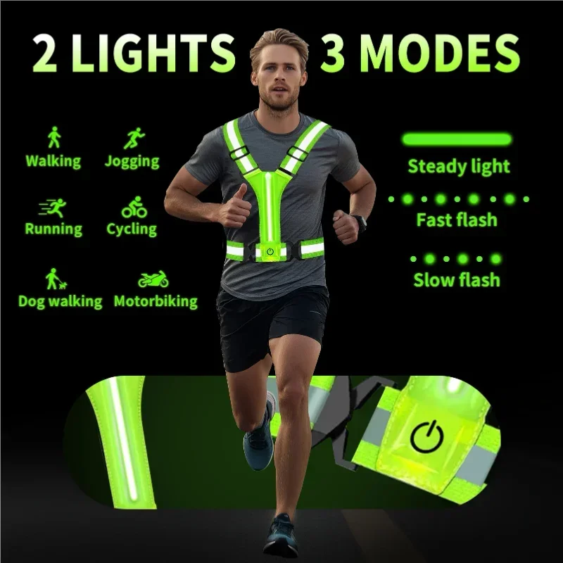 LED Reflective Vest Running Ge - Running Gear Reflective incelemesi ve fiyatı