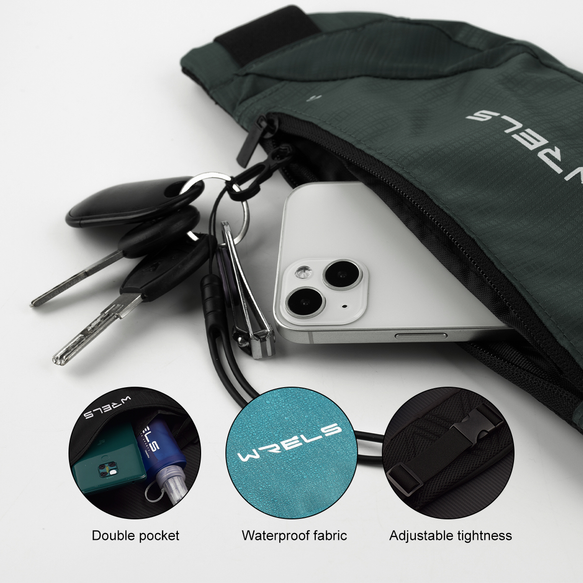 WRELS Waist Bag Running Bag Ou - Running Gear To Hold Phone incelemesi ve fiyatı
