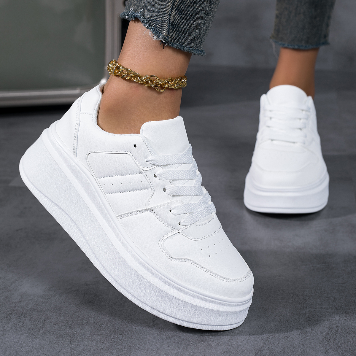 Women's Vulcanize Shoes Flat C - Running Gear Shoes incelemesi ve fiyatı