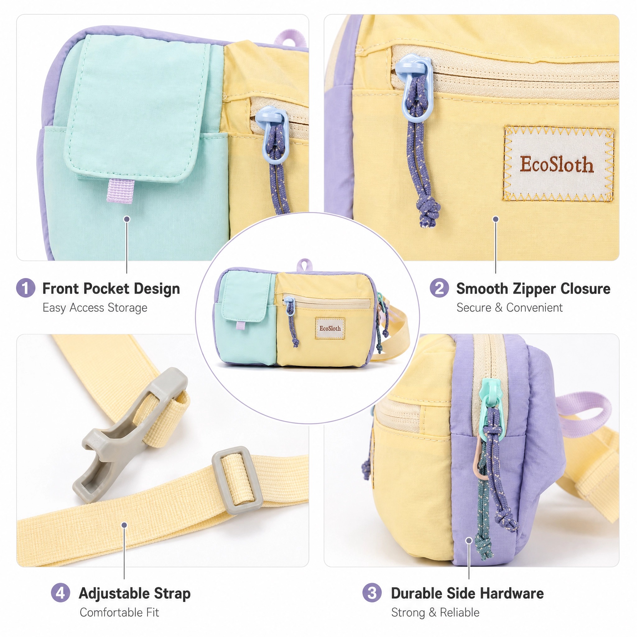 EcoSloth Fanny Packs for Women - Running Belt Waist incelemesi ve fiyatı