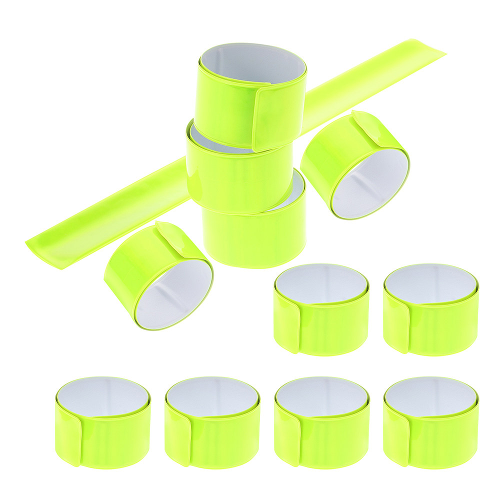 12Pcs Reflective Slap Bracelet - Running Gear Reflective incelemesi ve fiyatı