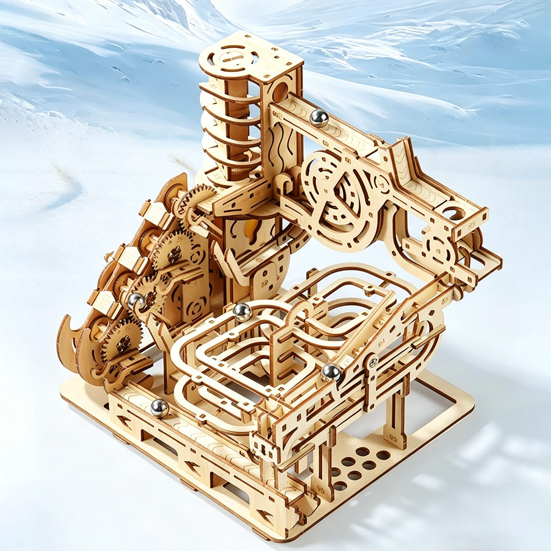 3D Wooden Puzzle Mechanical Ma - Running Gear Gifts incelemesi ve fiyatı