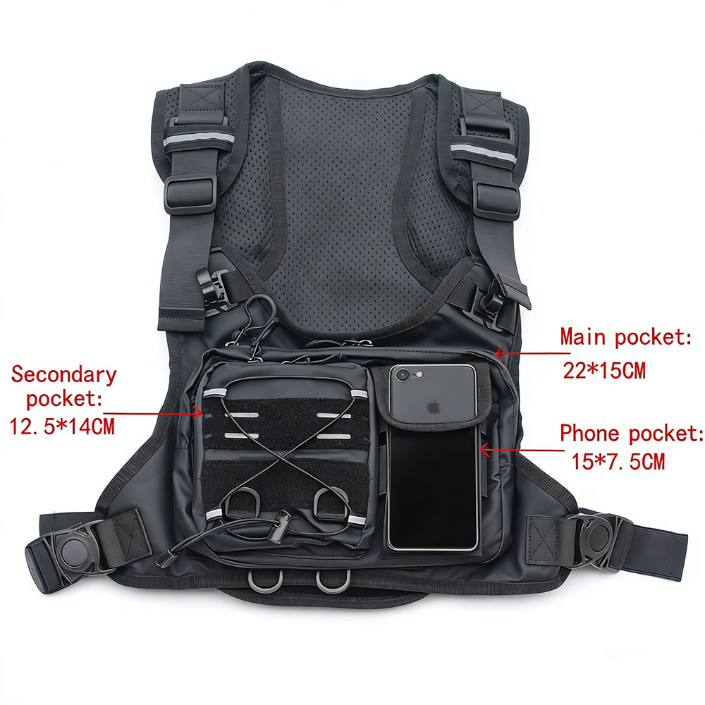 Tactical Vest Chest Bag with 2 - Running Gear Reflective incelemesi ve fiyatı