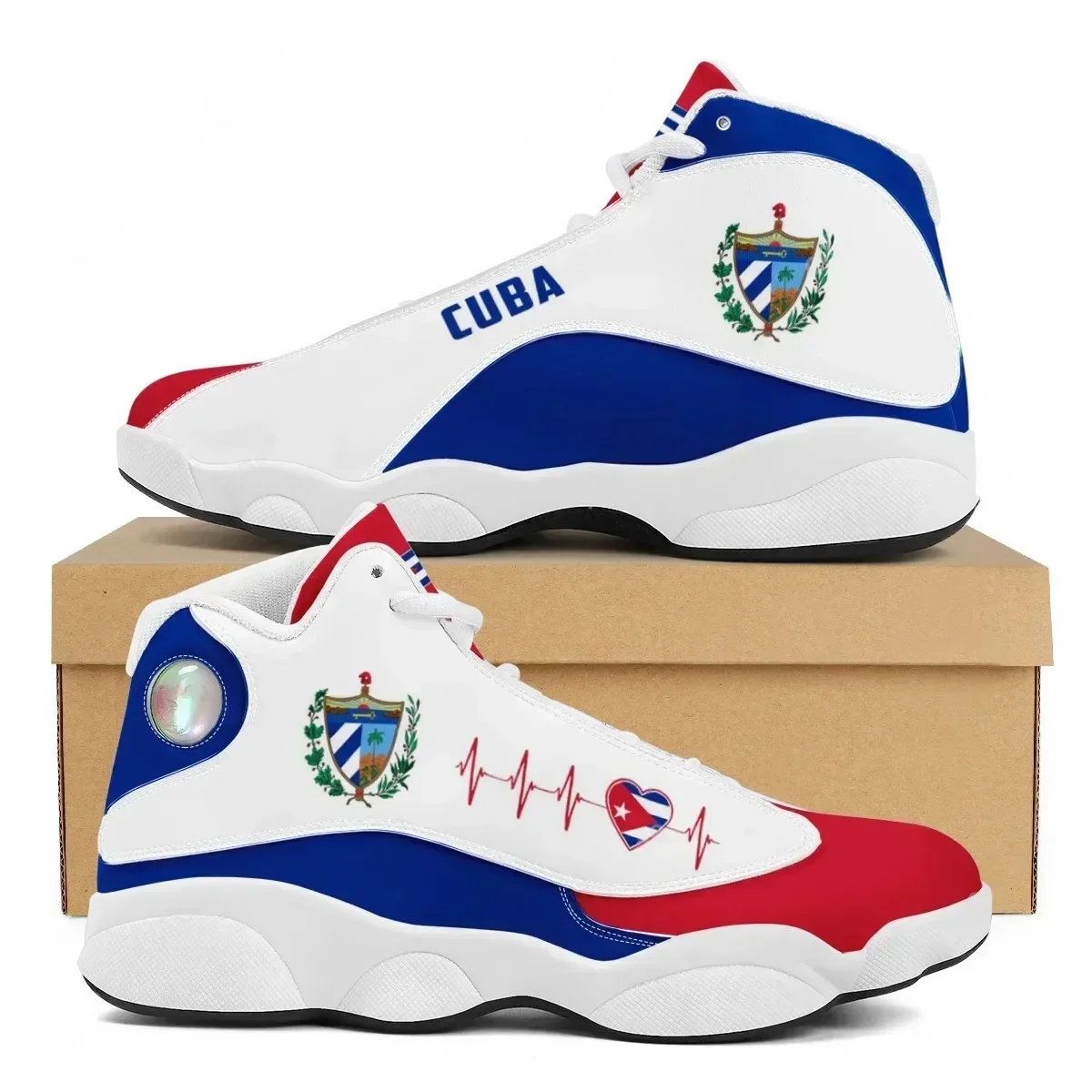 CUBA Flag Print Cool Men Baske - Running Gear Shoes incelemesi ve fiyatı